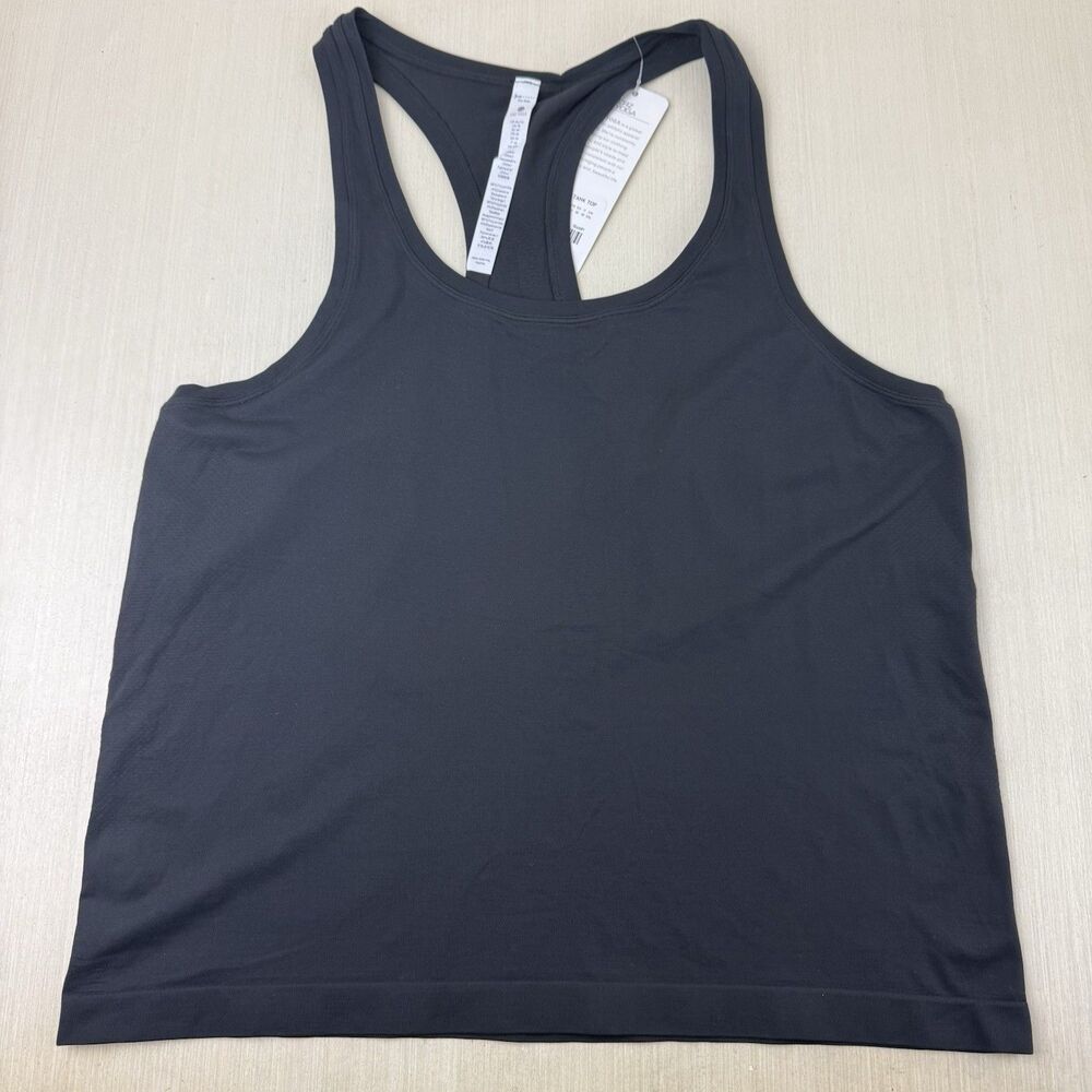 Crz Yoga Sports Tank Top Sleeveless Athletic Workout Shirt Black XL NWT
